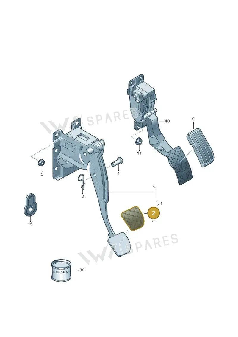 6Q0723173B9B9 — Volkswagen Amarok twin cab (2016-2022) diagram 683721600, position 2