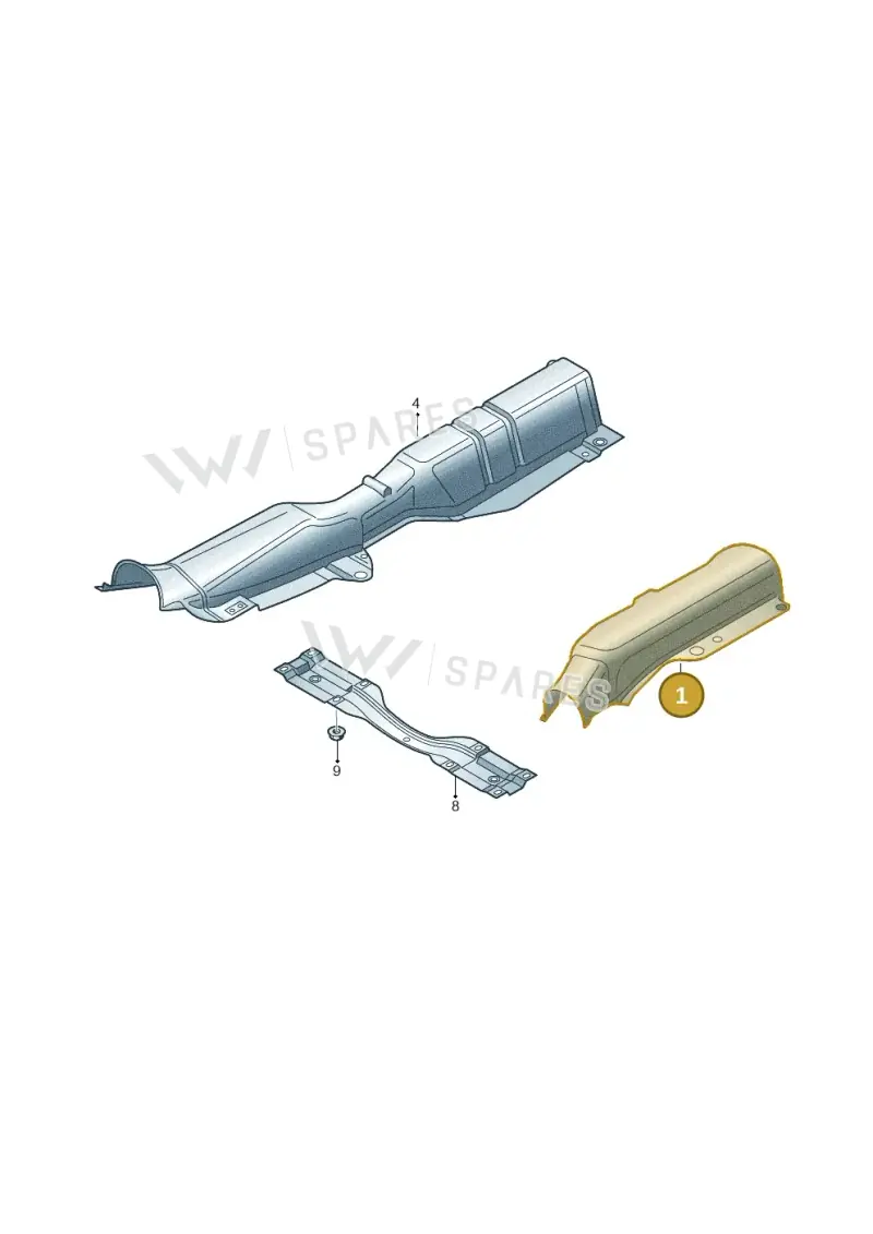 6Q0825701B — Volkswagen Polo (2012-2014) diagram 210804000, position 1