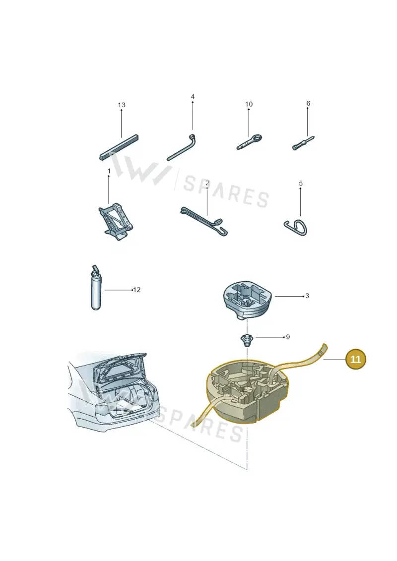 6Q0867749 — Volkswagen Jetta 2.0 (2015-2015) diagram 880012000, position 11