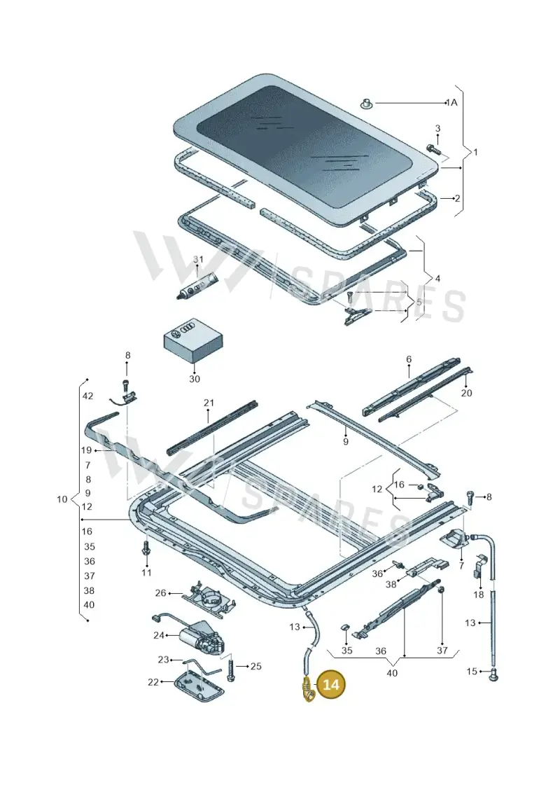 6Q0877236A — Volkswagen FOX                  M.05> (2005-) diagram 231877100, position 14