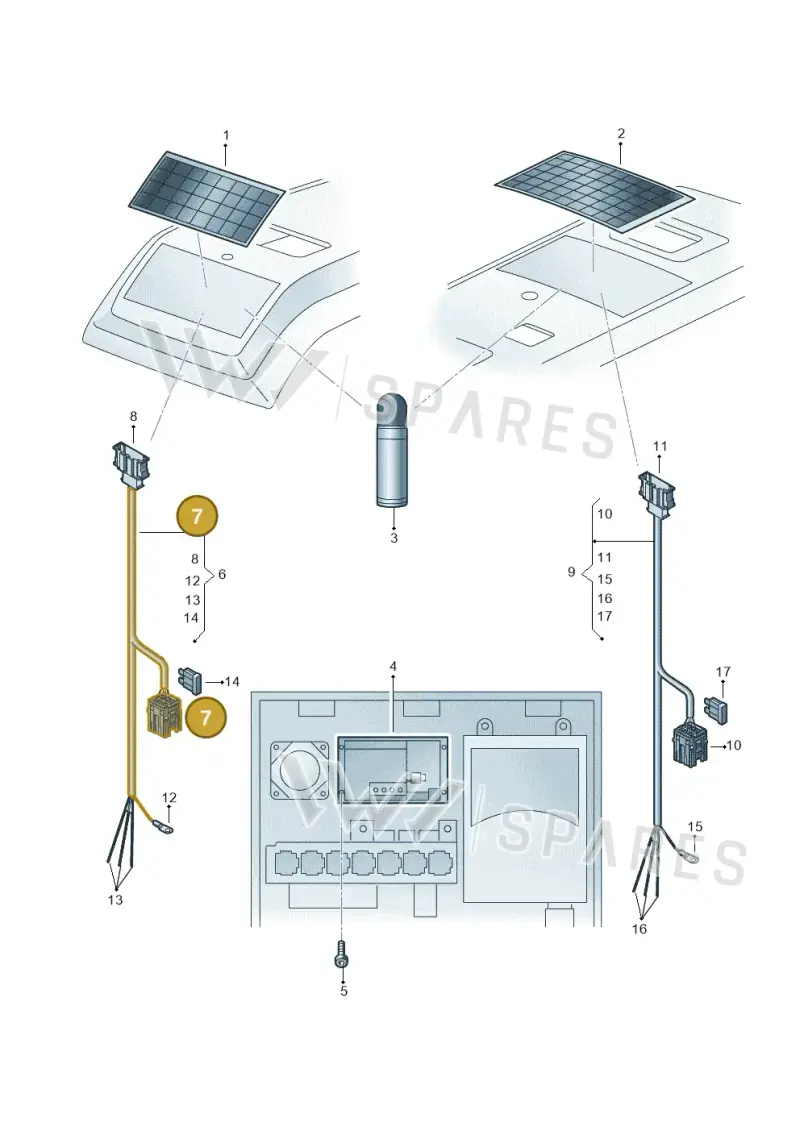 6Q0937617B — Volkswagen MAN TGE 55 (2016-2021) diagram 806915070, position 7