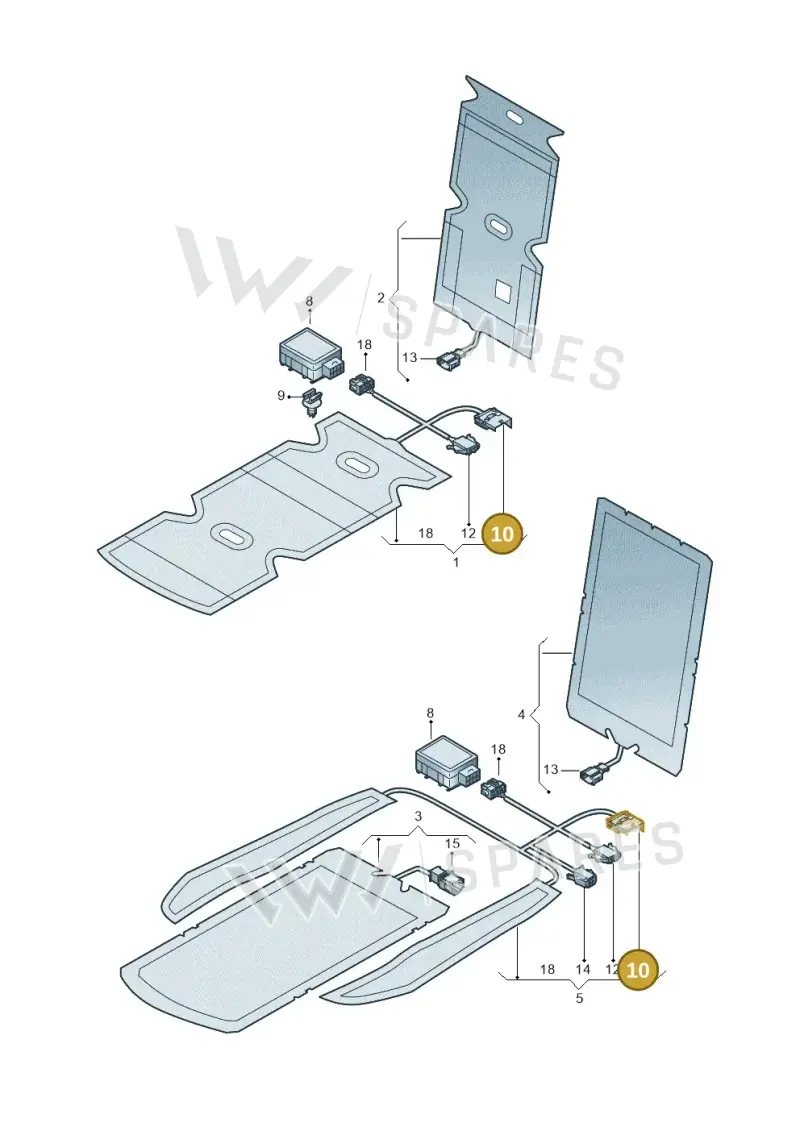 6Q0937711 — Volkswagen Transp. caravelle (2008-2009) diagram 410963000, position 10