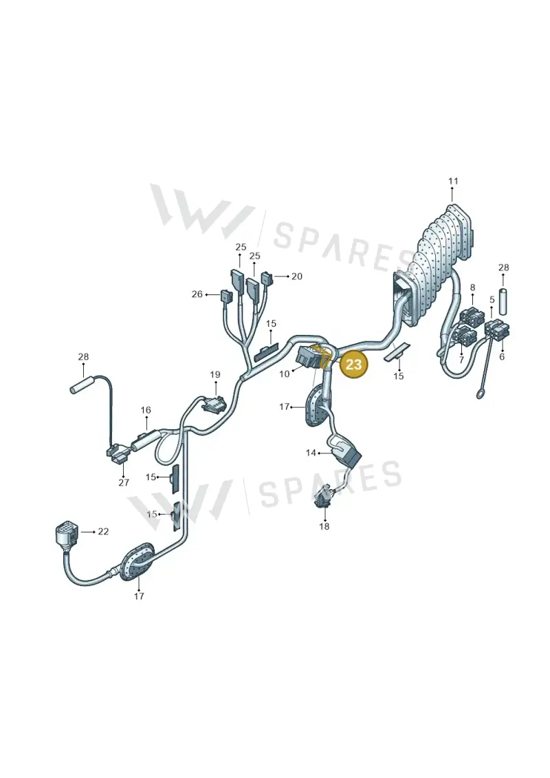 6Q0959382 — Volkswagen TRANSPORTER GESCHL.    08 (2007-) diagram 410972300, position 23