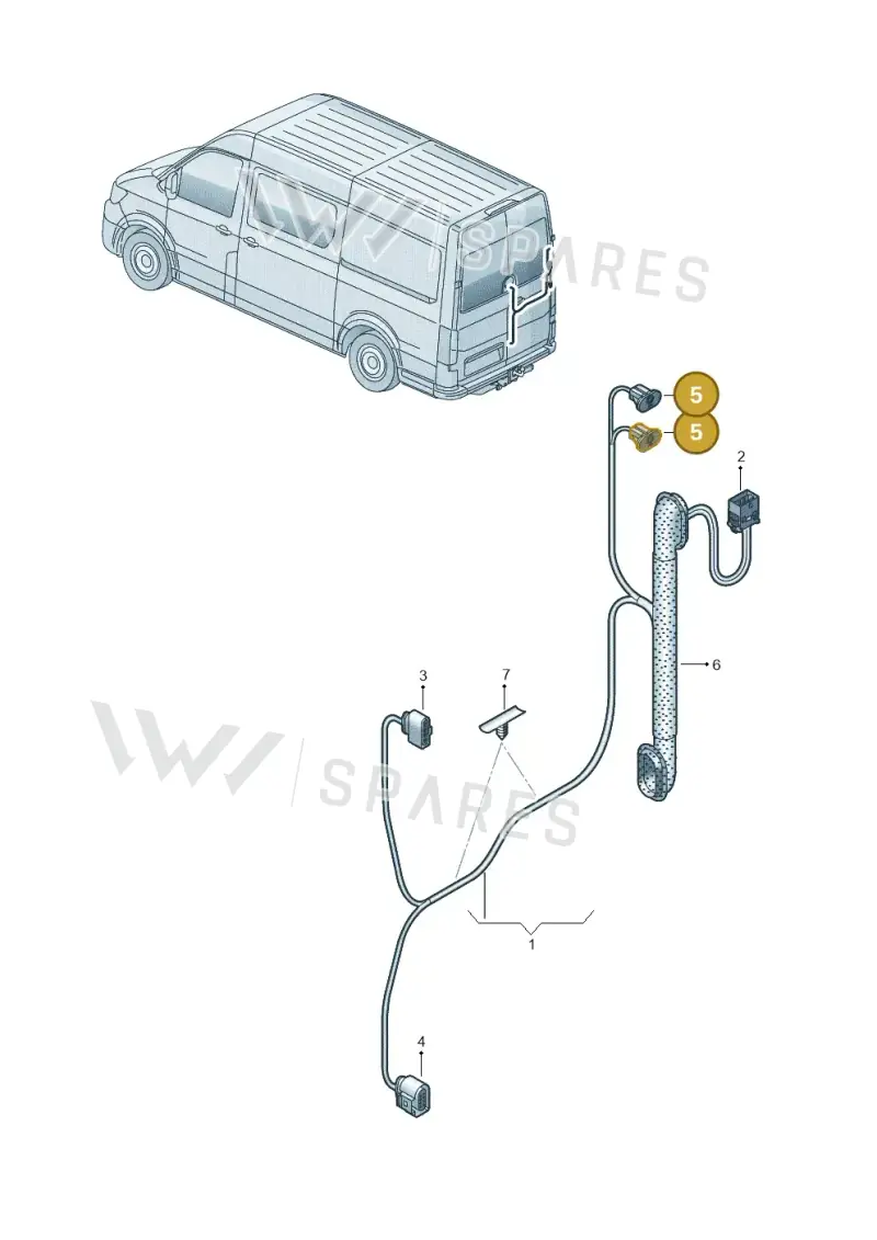 6Q0971701A — Volkswagen E-Crafter 35 (2018-2024) diagram 806972830, position 5