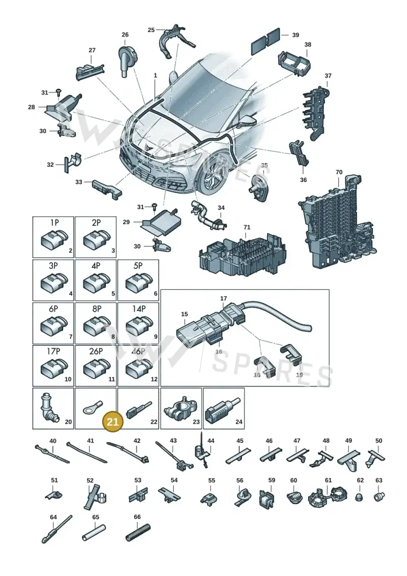 6Q0971859 — SEAT CUPRA Tavascan (2023-) diagram 20h971080, position 21