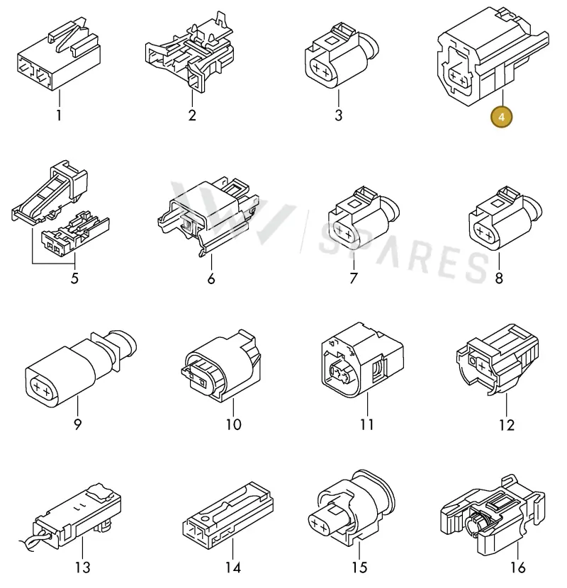 6Q0972623S — Volkswagen 1J0 platform diagram 198970120, position 4