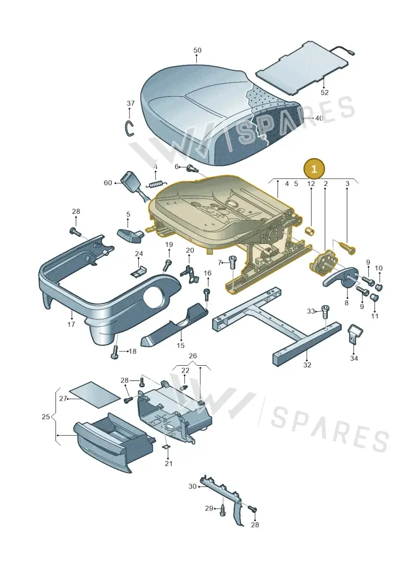 6Q4881106DL — Volkswagen Caddy Maxi Kombi (2010-2015) diagram 690881000, position 1