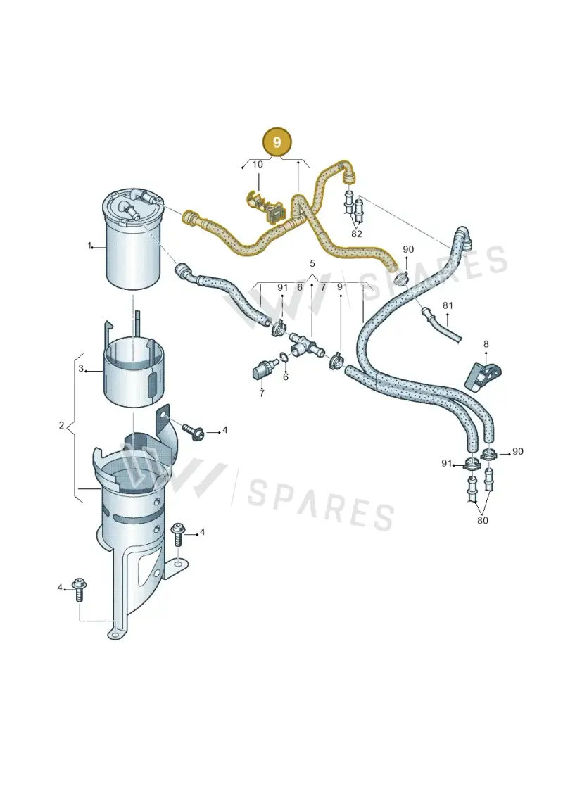 6R0130295P — Skoda Roomster (2010-2015) diagram 672127100, position 9