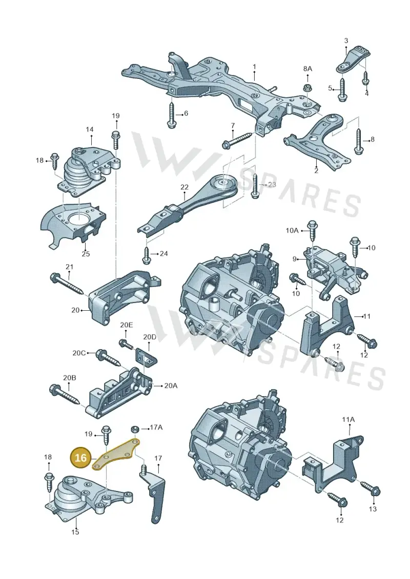 6R0199588 — SEAT Toledo Reference (2012-2015) diagram 672199250, position 16