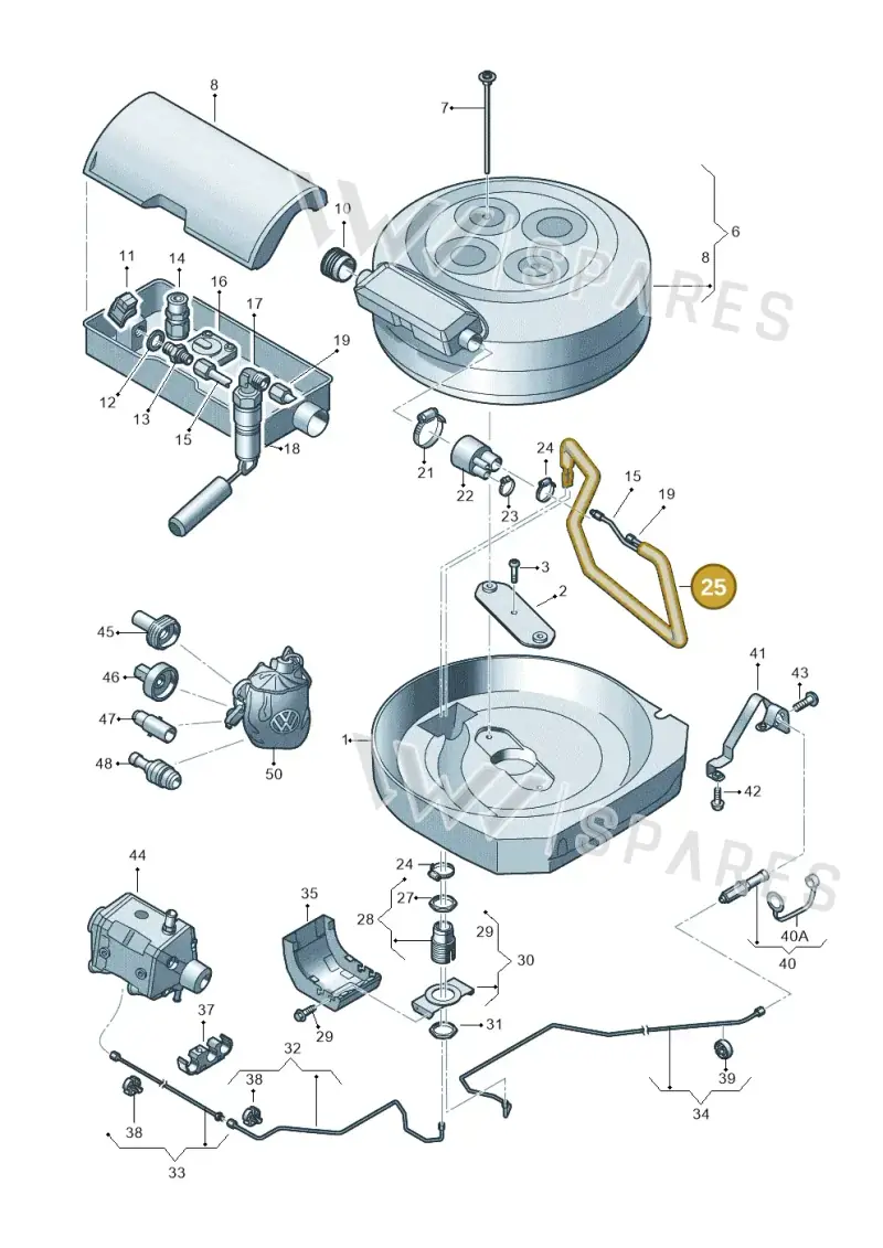 6R0201191A — SEAT Ibiza (2012-) diagram 672201090, position 25