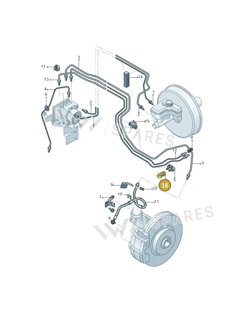 6R0611797A — Volkswagen ID.6 X (2021-) diagram 808611200, position 16