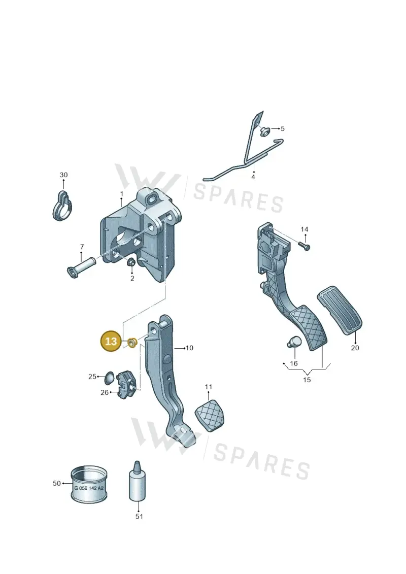 6R0721153 — Skoda Rapid (2012-2022) diagram 672721600, position 13