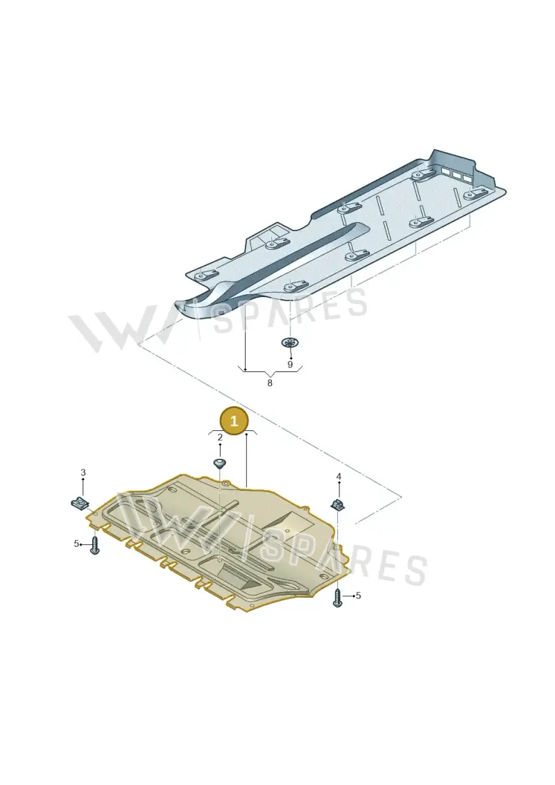 6R0825235E — Volkswagen POLO (2005-) diagram 210825100, position 1
