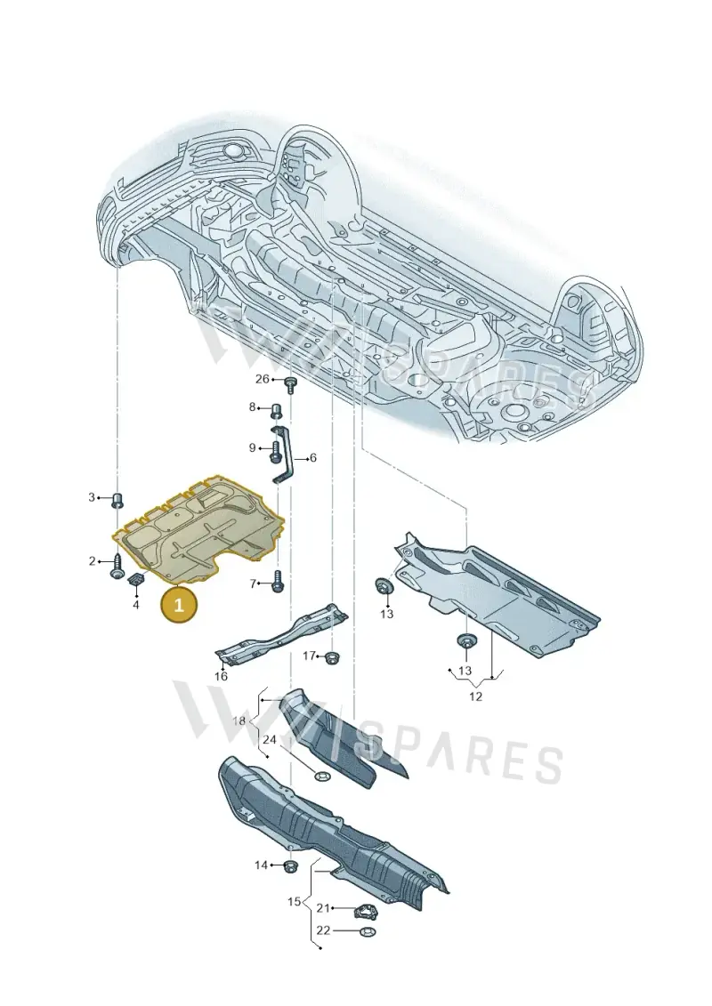 6R0825235E — Skoda Fabia (2014-2022) diagram 773825000, position 1