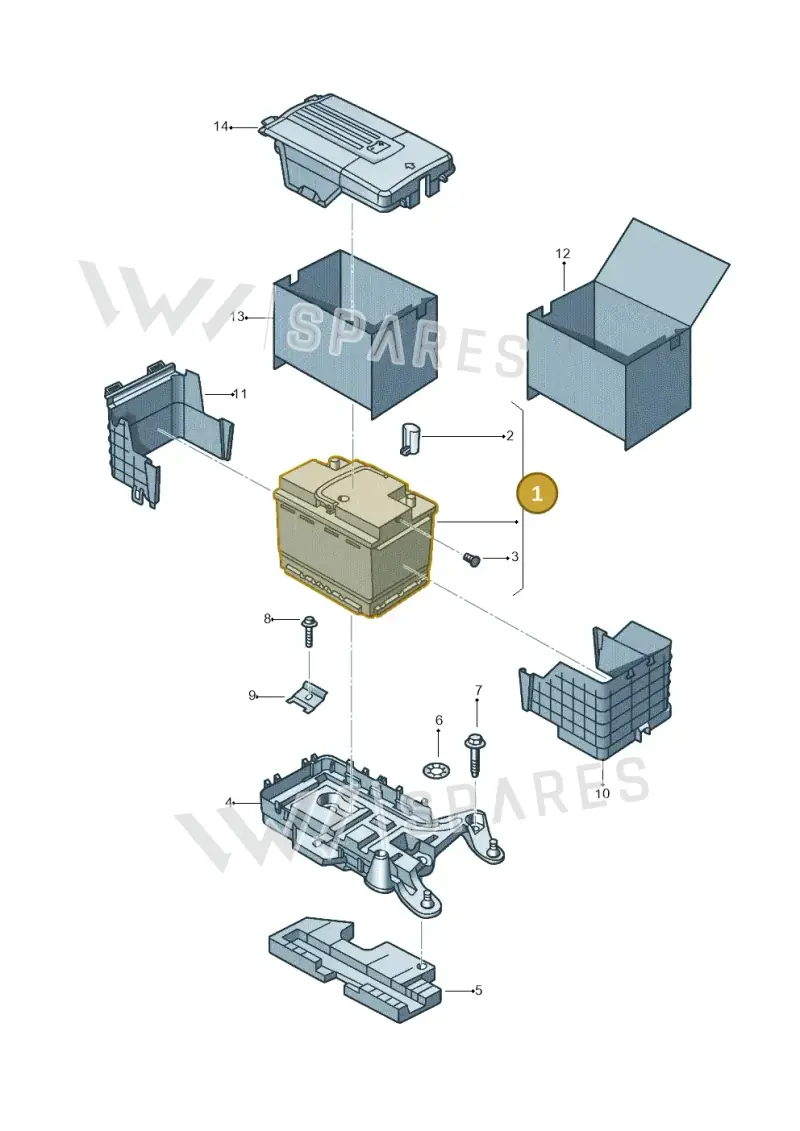 6R0915105B — Volkswagen New beetle (2011-2016) diagram 715915000, position 1