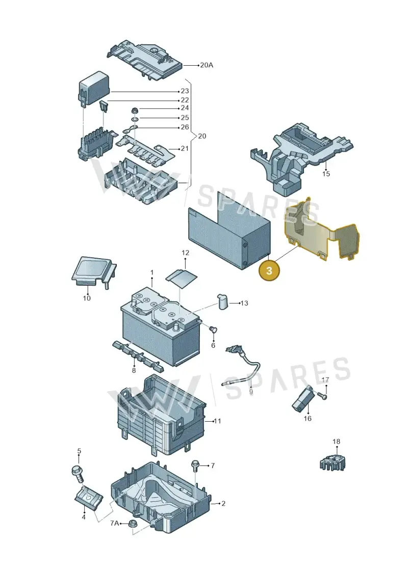 6R0915335B — SEAT Toledo Reference (2012-2015) diagram 740915000, position 3