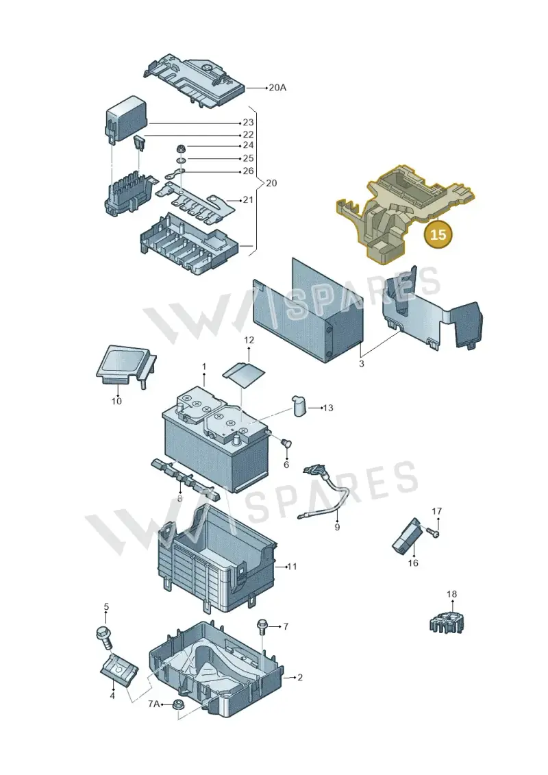 6R0915345F — Skoda Rapid (2012-2022) diagram 740915000, position 15