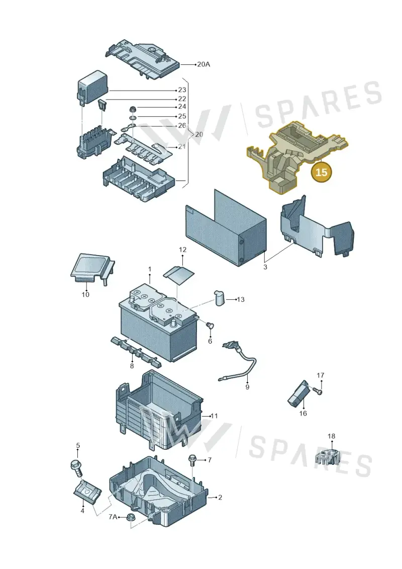 6R0915345F — SEAT Toledo (2015-2019) diagram 740915000, position 15