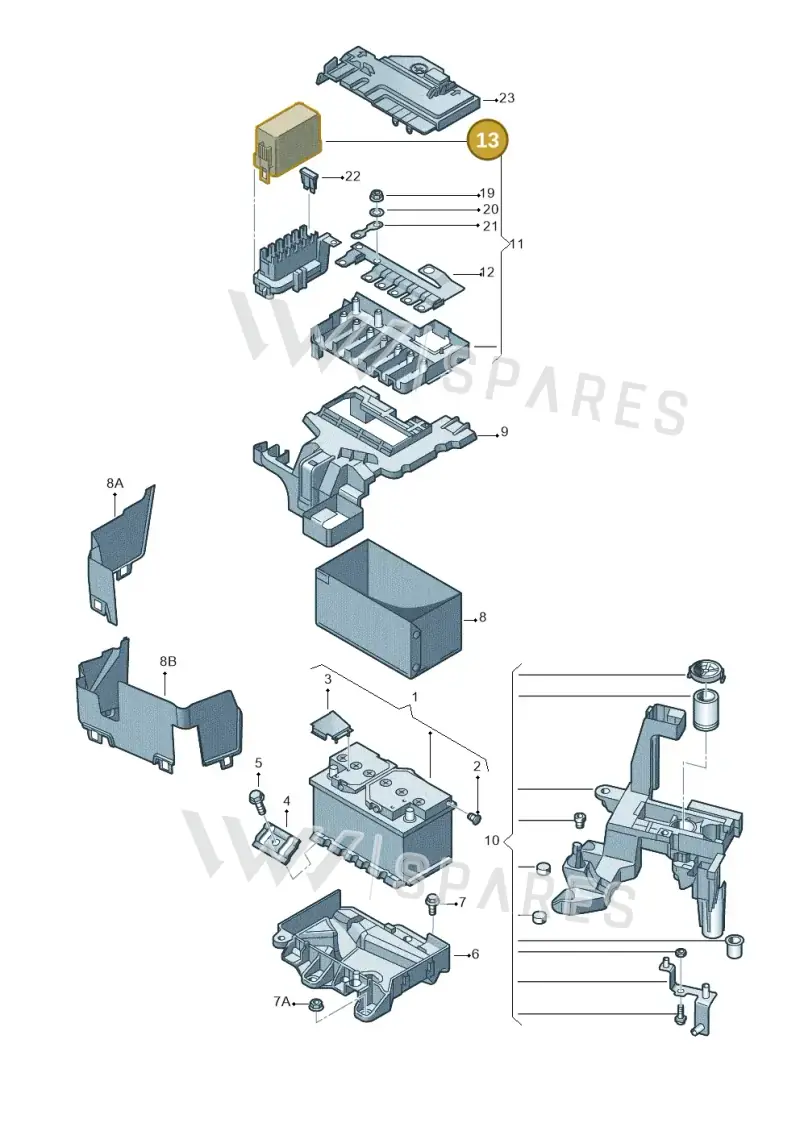 6R0915441 — Volkswagen Polo (2012-2014) diagram 672915200, position 13