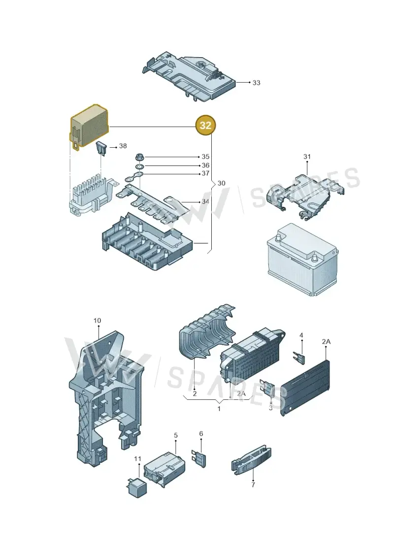 6R0915441 — Volkswagen up! (2016-2023) diagram 723937000, position 32