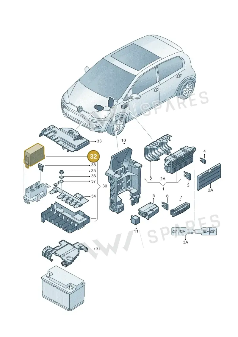 6R0915441 — SEAT Mii Electric (2020-2021) diagram 772000080, position 32