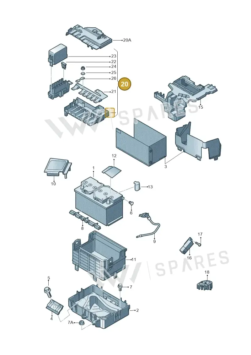 6R0937548E — SEAT Toledo (2015-2019) diagram 740915000, position 20