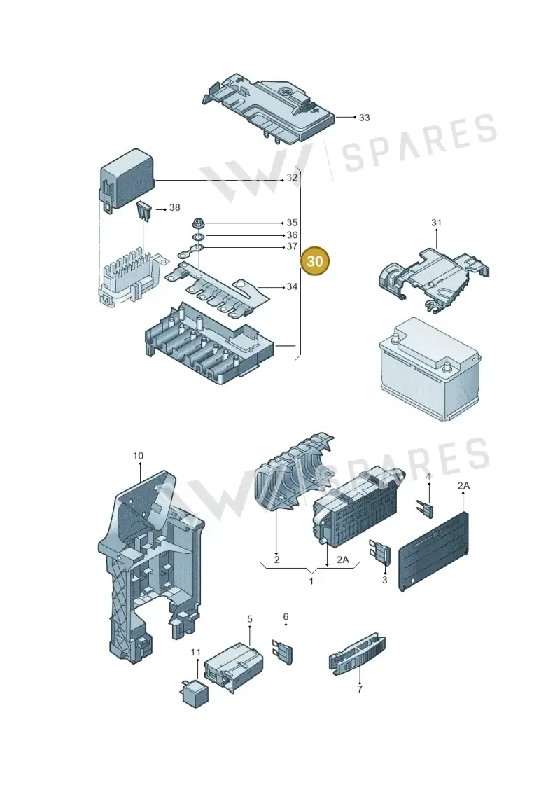 6R0937548F — SEAT Mii (2011-2019) diagram 723937000, position 30