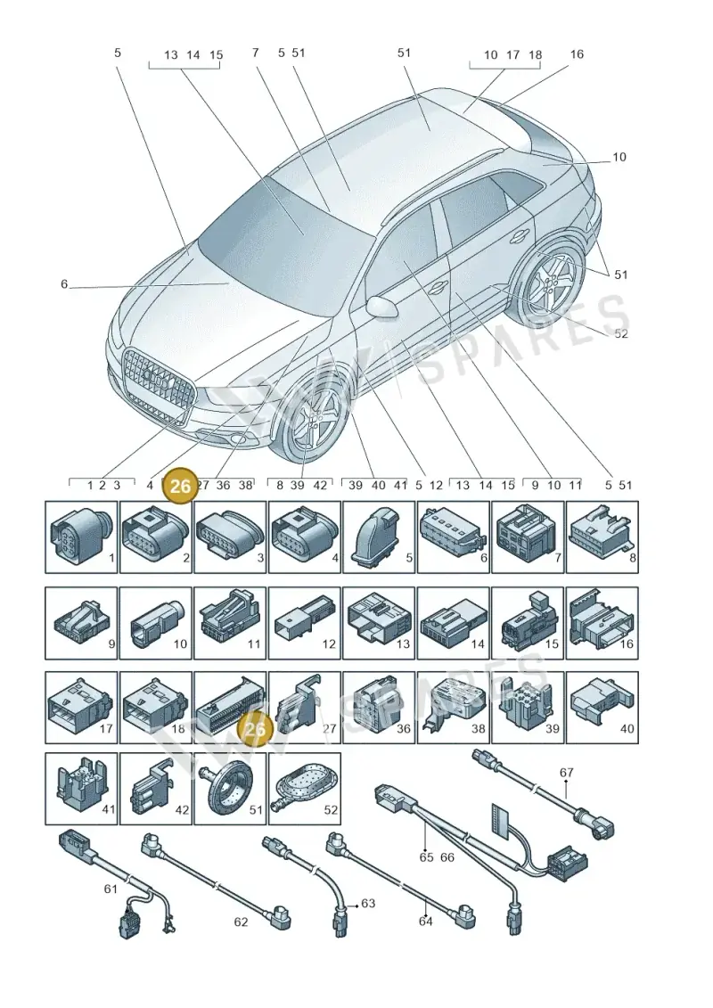 6R0937565 — Audi Q3 1.4 (2016-) diagram 728971790, position 26