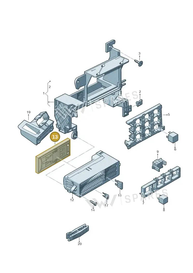 6R0937565 — Audi Q3 1.4 (2016-) diagram 728937000, position 13