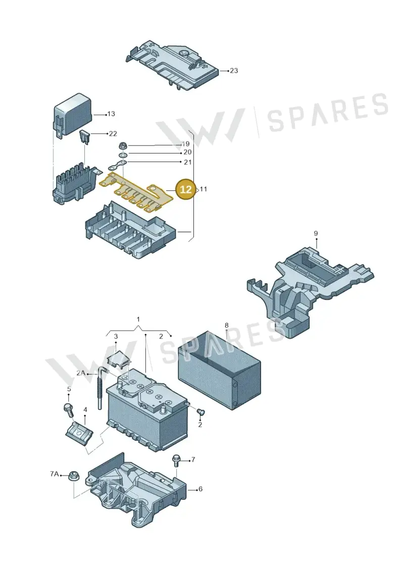 6R0937629 — SEAT Ibiza Reference (2008-2011) diagram 672915000, position 12