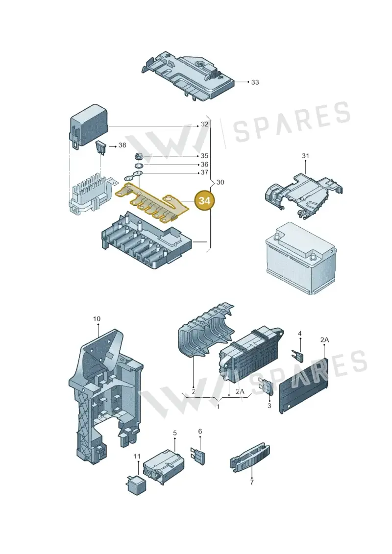 6R0937629C — Volkswagen up! (2016-2023) diagram 723937000, position 34