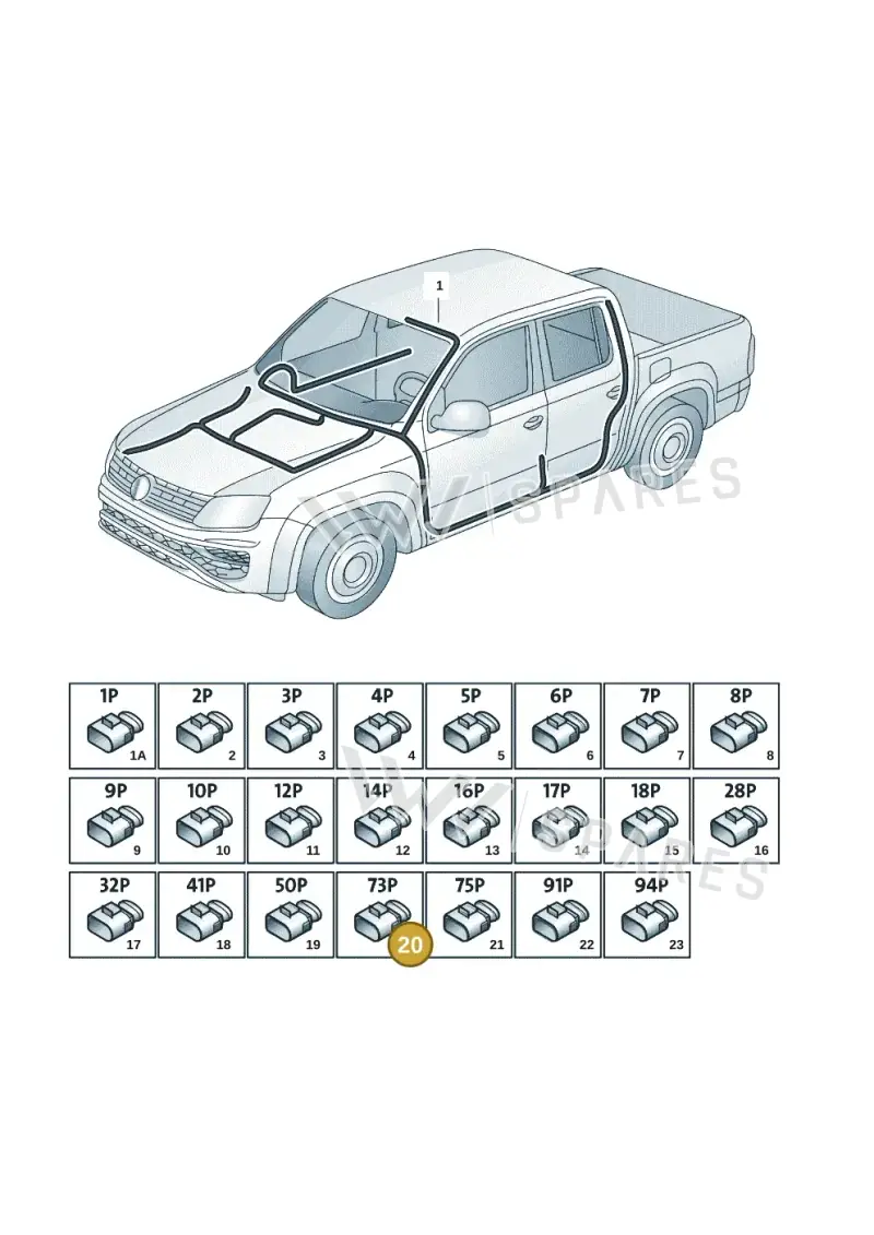 6R0937700 — Volkswagen Amarok twin cab (2022-) diagram 2ha971080, position 20
