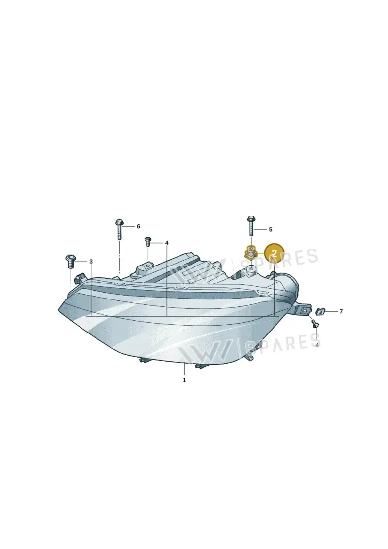 6R0941511 — Volkswagen Polo (2019-) diagram 67c941000, position 2