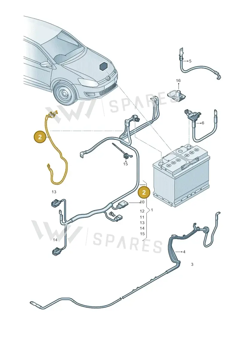 6R0971227 — SEAT Ibiza (2015-) diagram 794971650, position 2