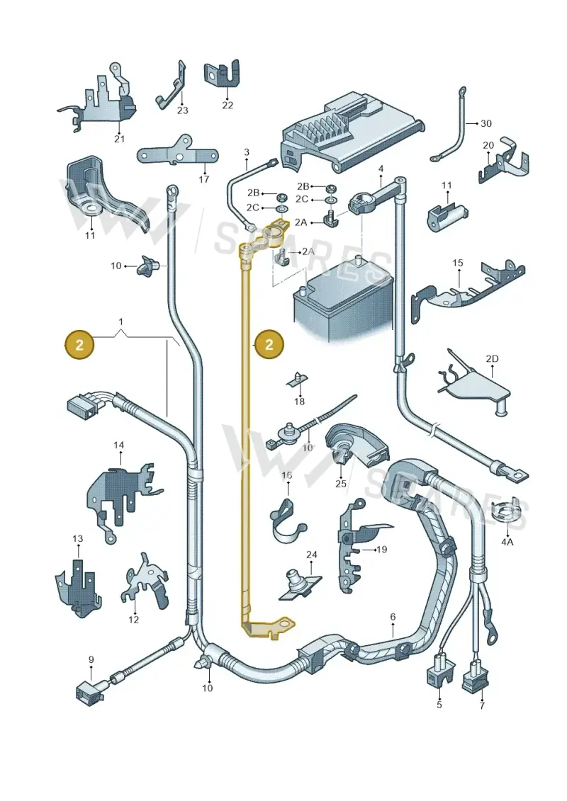 6R0971228M — SEAT Ibiza (2012-) diagram 225971650, position 2