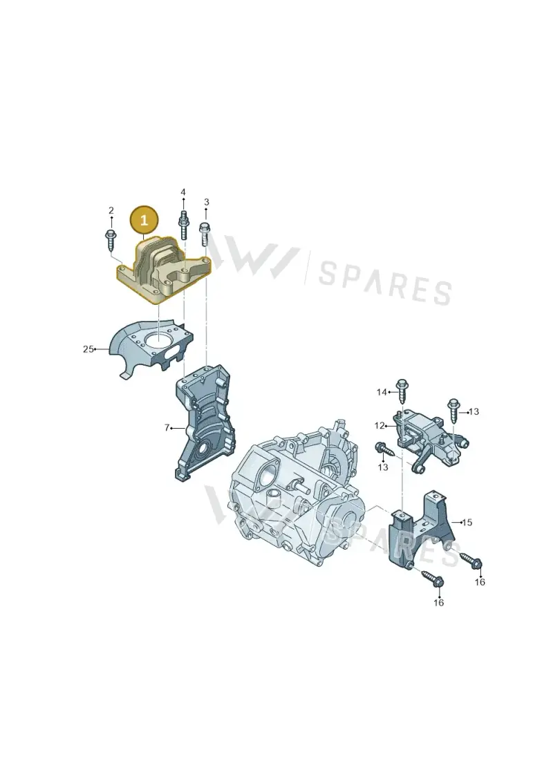 6RF199262P — Volkswagen Ameo 1,0 (2016-2020) diagram 883199200, position 1