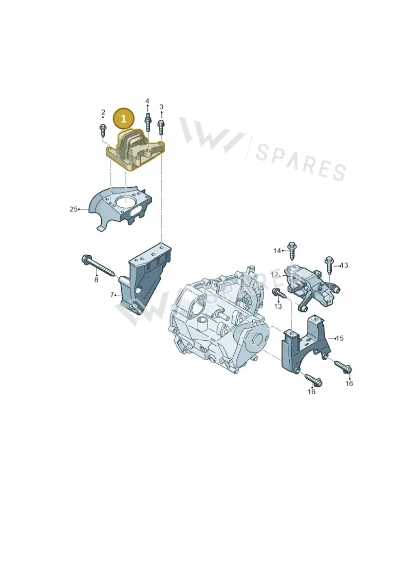 6RF199262R — Volkswagen Ameo 1,0 (2016-2020) diagram 883199250, position 1