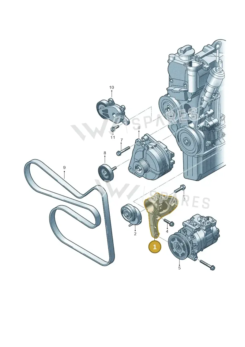 6RF260885 — Volkswagen Polo (2010-2015) diagram 678903400, position 1