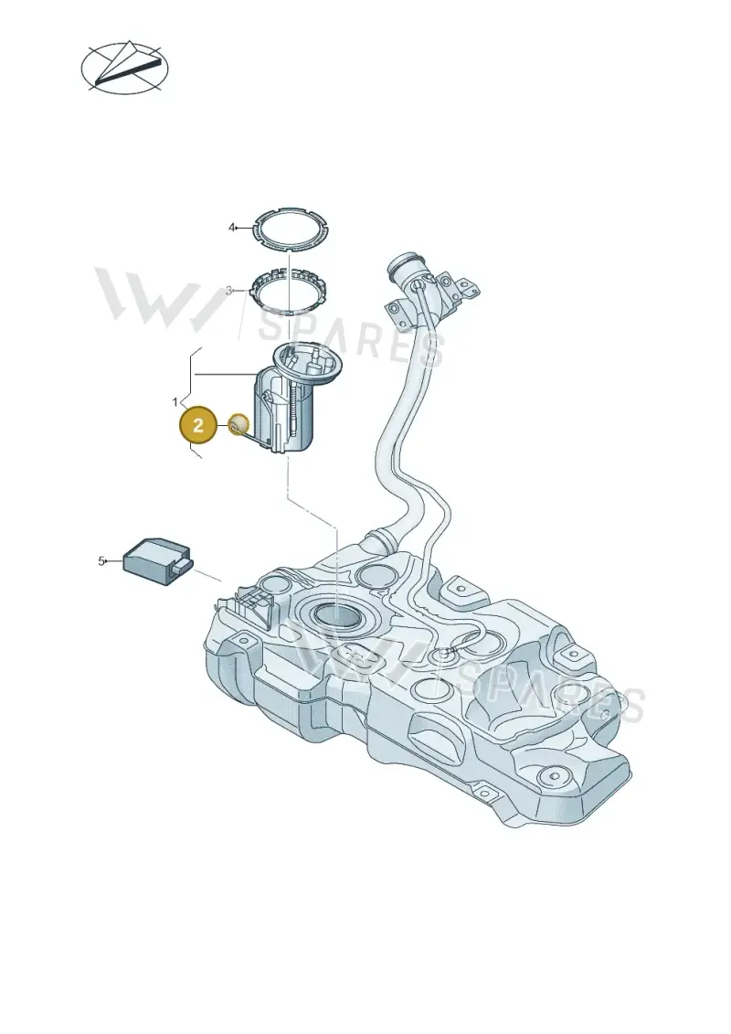 6RF919673D — Volkswagen Ameo 1,0 (2016-2020) diagram 746919300, position 2