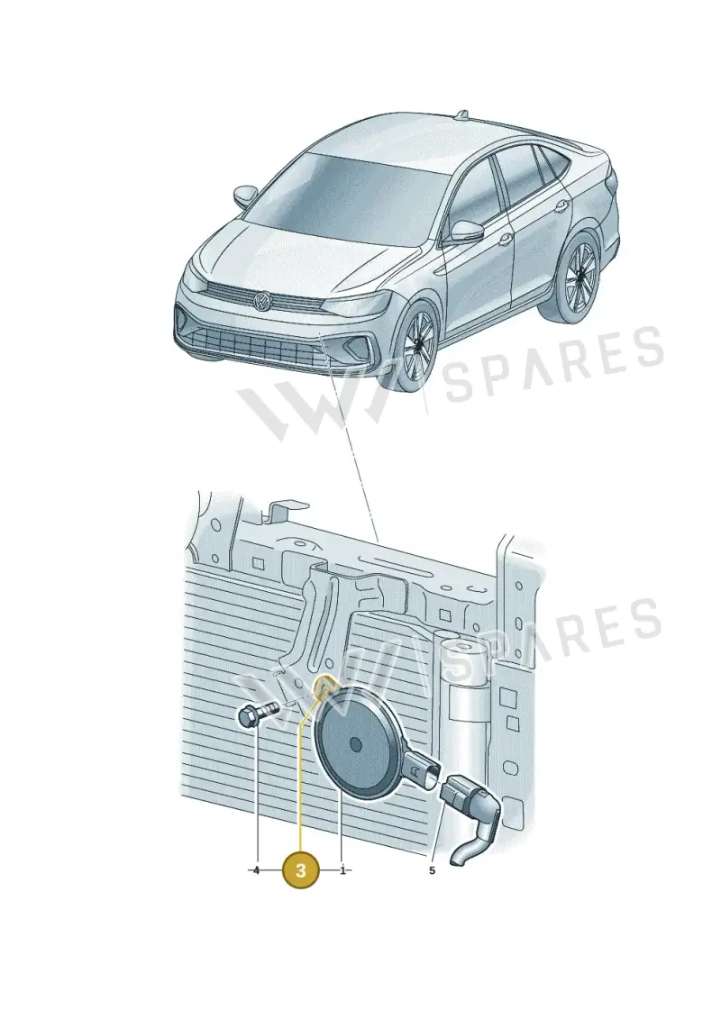 6RF951107 — Volkswagen Virtus 1,0 (2022-) diagram 62a951000, position 3