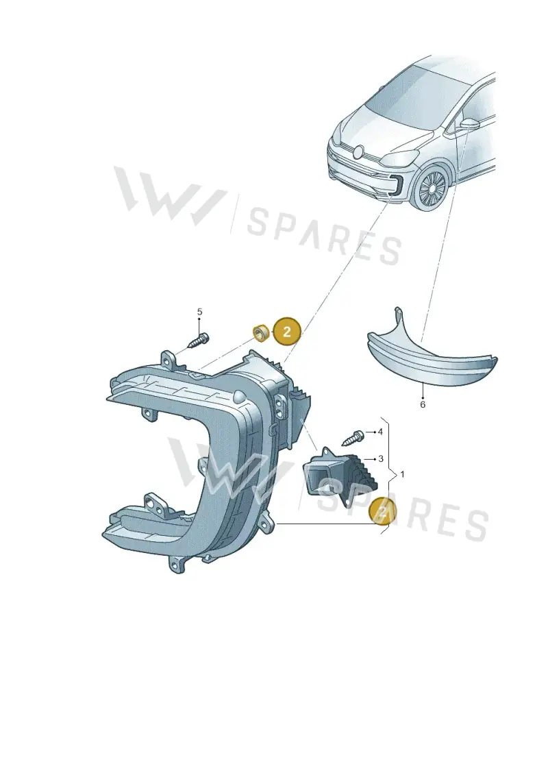 6RG998139 — Volkswagen E-up! (2016-2023) diagram 899941400, position 2