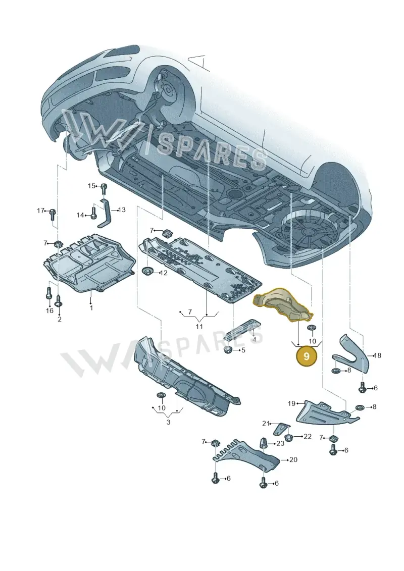6RU825701E — SEAT Toledo (2015-2019) diagram 740825100, position 9