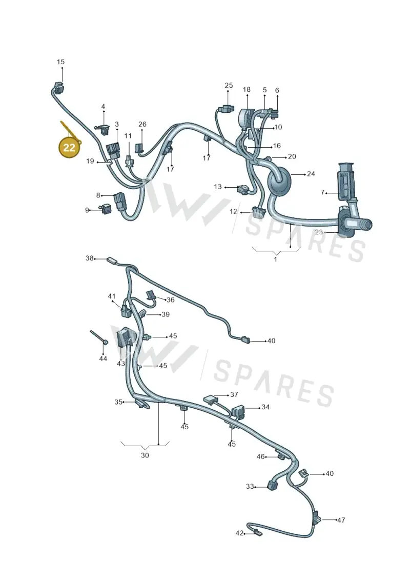 6VA971818 — Volkswagen Tiguan (2024-) diagram 57d972031, position 22