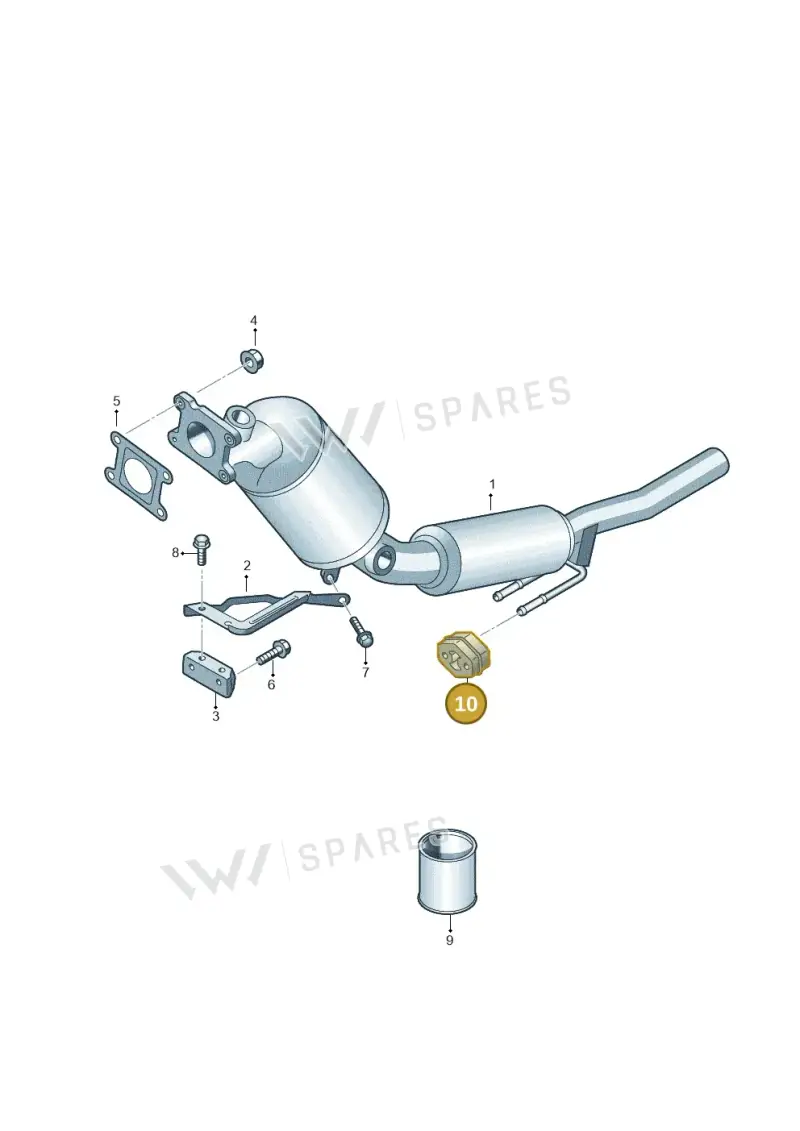 6X0253147 — Volkswagen Up! 1.0 BlueMotion (2016-2023) diagram 723253600, position 10