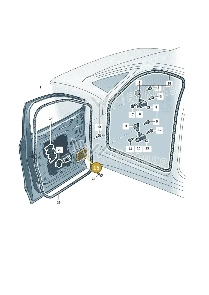 6X0863886 — Volkswagen ID.4 Pro (2020-2023) diagram 11a831000, position 15