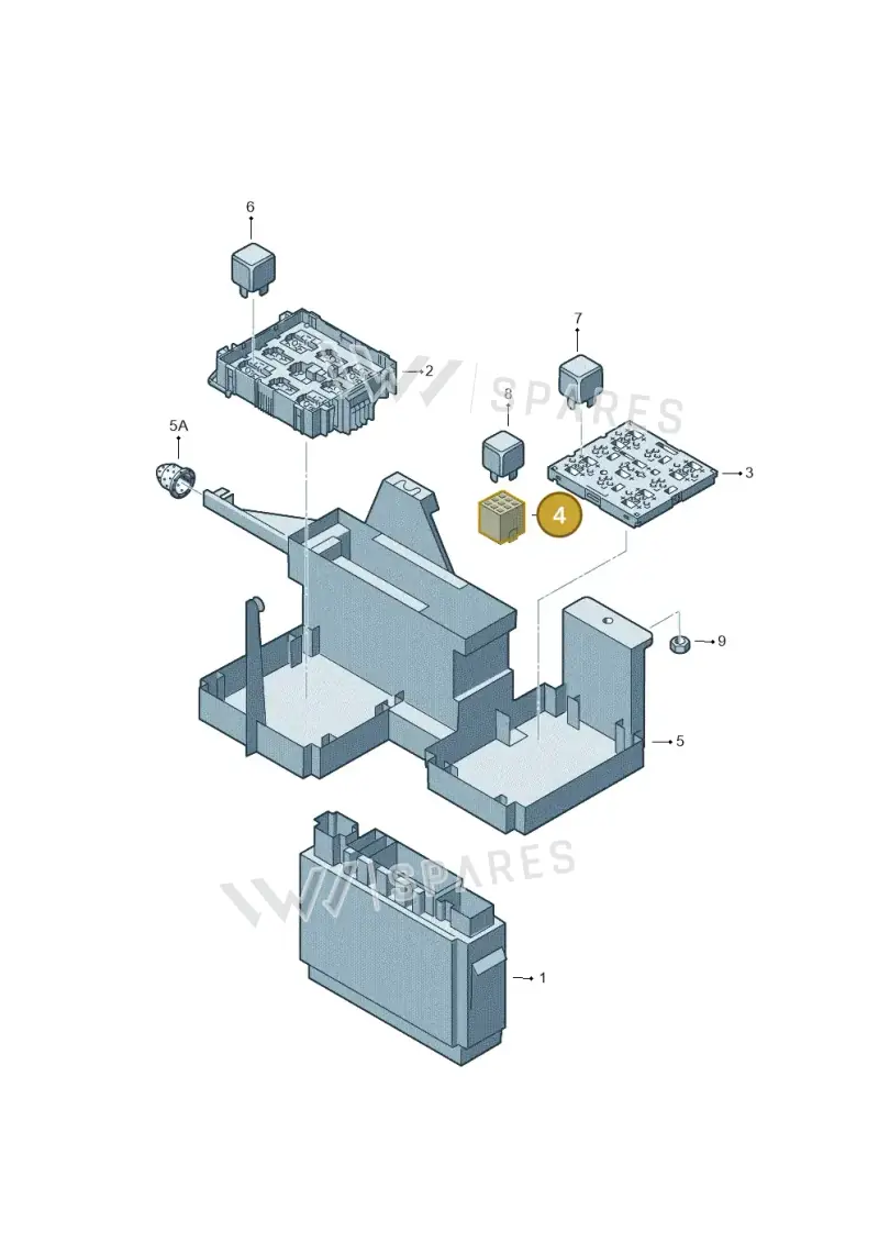 6X0937527 — Volkswagen Touareg                08> (2007-) diagram 274937000, position 4