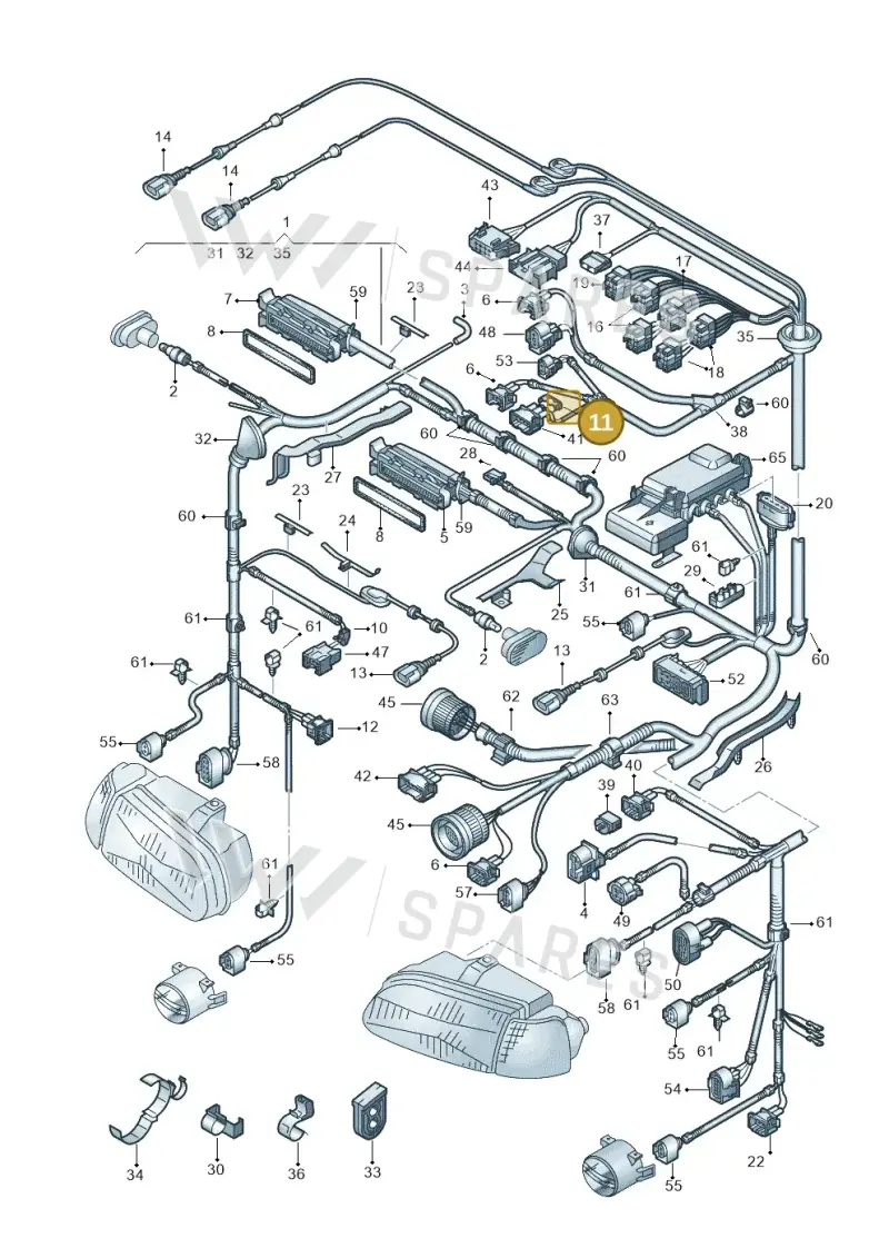 6X0971921B — Volkswagen LUPO/3L TDI (2003-2005) diagram 231971200, position 11