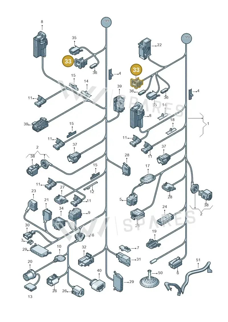 6X0972773 — Volkswagen Polo (2012-2014) diagram 672972010, position 33