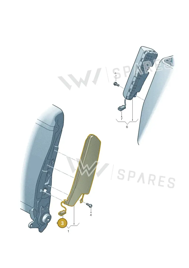 6X0972783 — Volkswagen Amarok twin cab (2012-2016) diagram 420880200, position 3