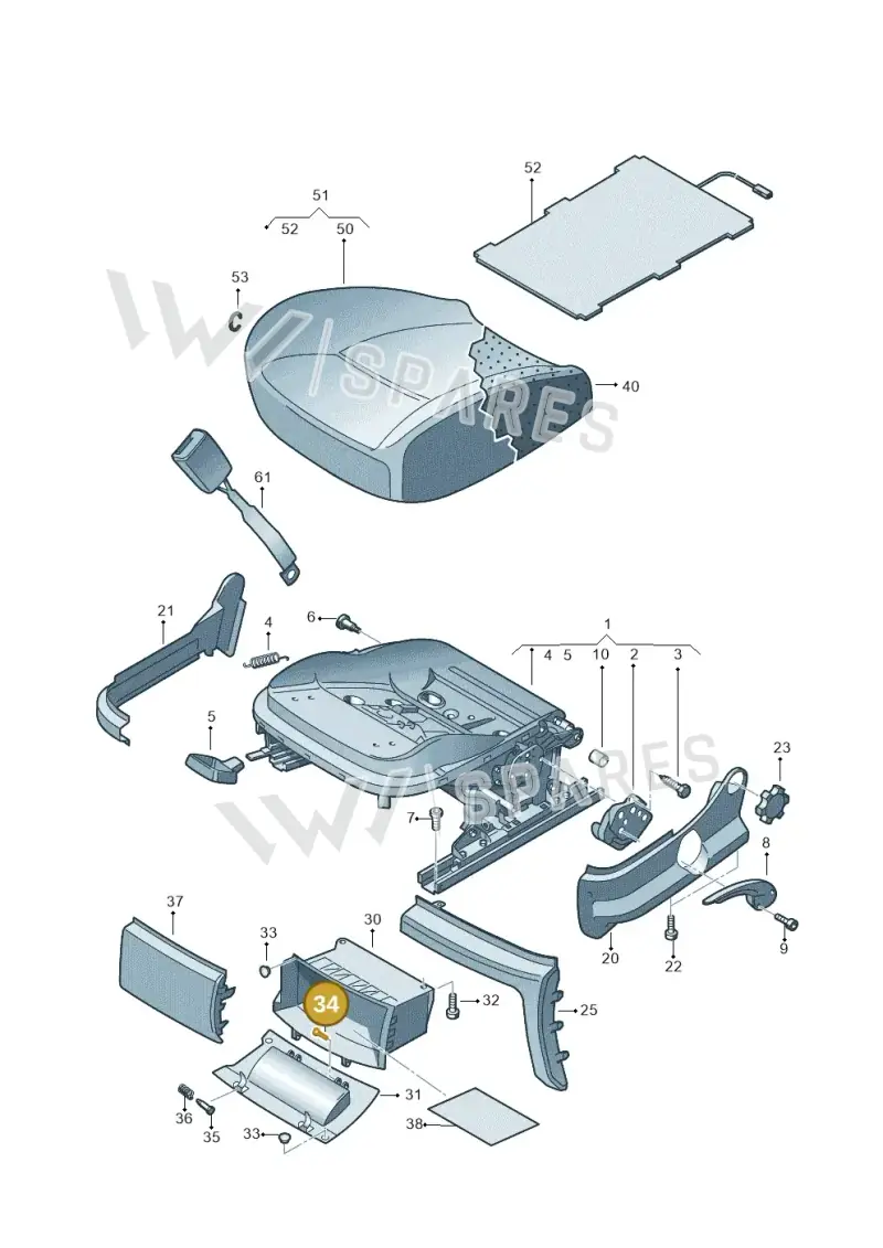 6Y088158447H — Volkswagen Amarok twin cab (2016-2022) diagram 683881200, position 34